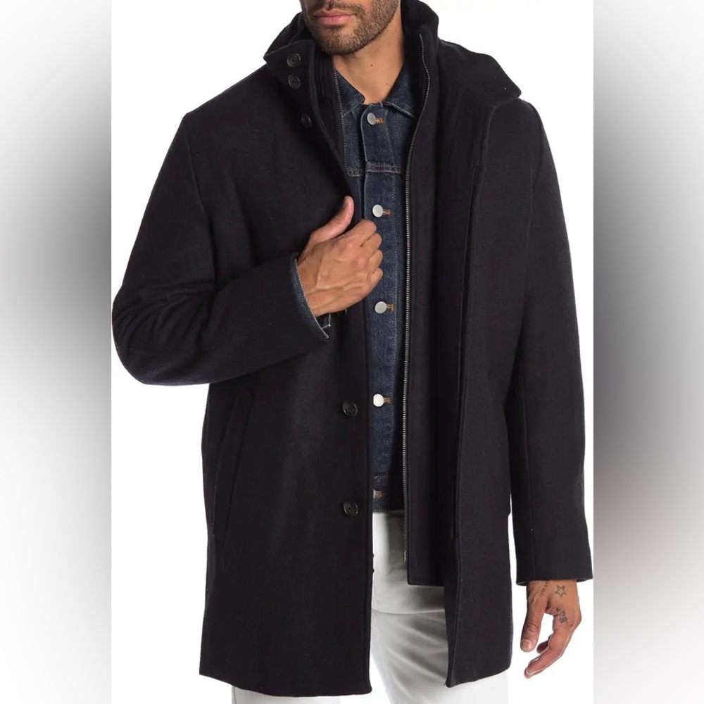 {Cardinal of Canada} Men’s Wool Car Coat, Size S(36-38)